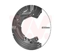 VAN WEZEL Lamiera Paraspruzzi Disco Anteriore Sinistra per BMW 3er Touring E91