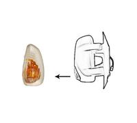 VAN WEZEL Luce Di Direzione Specchio Esterno Destro Per Renault Master III Bus