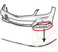VAN WEZEL Modanatura paraurti anteriore Sx 3097481 adatto per MERCEDES-BENZ