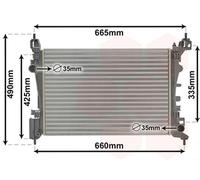 VAN WEZEL Radiatore Acqua Motore Meccanico Gefügt per Opel Corsa D S07 1.4