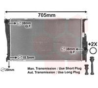 VAN WEZEL Radiatore Acqua Radiatore Motore Alette Saldato per BMW 1er E81 118d