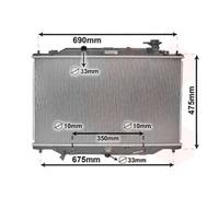 VAN WEZEL 27002274 Radiatore motore