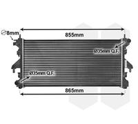 VAN WEZEL 40002308 Radiatore motore per FIAT Ducato Kastenwagen (250, 290)