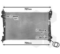 Radiatore, Raffreddamento motore 17002312 VAN WEZEL per OPEL FIAT ALFA ROMEO