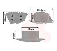 VAN WEZEL Radiatore Olio motore per Mini Countryman One Cooper Se ALL4 BMW X1 2