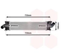 VAN WEZEL Scambiatore Di Calore Ad Aria Alluminio Per Ford Kuga II Focus C-Max