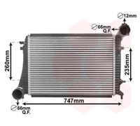 VAN WEZEL Scambiatore Di Calore Ad Aria Alluminio Per VW Passat Variant 58004268