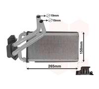 VAN WEZEL Scambiatore Riscaldamento Interno per Jeep Compass Freemont Sebring