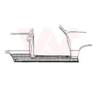 VAN WEZEL Soglia Di Accesso Destra Adatta Per VW Golf III 1H1 1H5