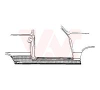 Sottoporta Battitacco Gonna Destra Adatto A per VW Polo 6N2