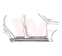 VAN WEZEL Sottoporta Destra Adatto A per VW Passat Variant 3A5 35I 3A2
