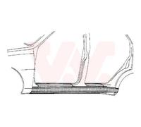 VAN WEZEL Sottoscocca Sinistro Adatto Per VW Golf III 1H1 Vento 1H2 1H5