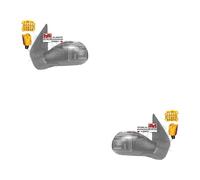 VAN WEZEL Specchio Esterno Set Sinistro Destro Per Peugeot 206 CC 2D
