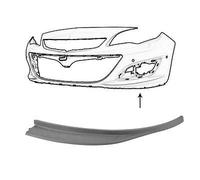 VAN WEZEL Spoiler anteriore Sottoparaurti 3753502 Anteriore Dx per OPEL ASTRA J
