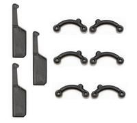 VANANA 6 paia di inserti per lifting del naso, 3 misure, invisibili, in morbido silicone, nessun dolore, correttore per il naso, strumento di bellezza, comodo, facile da installare, rimovibile (nero,