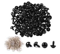Vanblue Safety Eyes 130PCS 10mm Plastic Black Craft Eyes Teddy Bear Ey