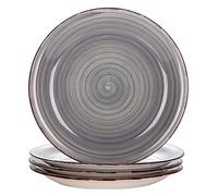 vancasso Bella Set 4 piatti da dessert 20 cm, dipinti a mano, rustici per dessert, insalata, frutta, snack
