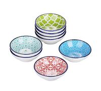 vancasso Serie Macaron Set di Coppette per Salse Set Salsiere 8 Pezzi in Porcellana