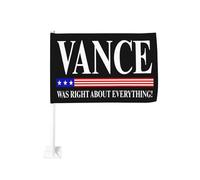 Vance aveva ragione su tutto Jd Vance 2028 Bandiere Clip per finestre personalizzate Bandiera da viaggio per processioni all'aperto Bandiera per auto