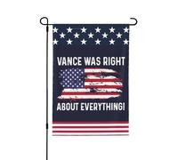 Vance aveva ragione su tutto Jd Vance 2028 Bandiere per esterni, decorazioni per il giardino, bandiere da giardino bifacciali