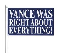 Vance aveva ragione su tutto Jd Vance 2028 Flag Bandiere bifacciali, durature, resistenti allo sbiadimento, in poliestere 300d per esterni, 3x5 piedi, 3 strati