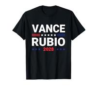 Vance Rubio 2028 J D Vance Marco Rubio Presidente 2028 Divertente Maglietta