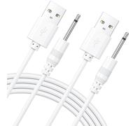 Vancle (2 pezzi) Caricatore massaggiatore - USB a DC 2,5 mm cavo di ricarica rapida