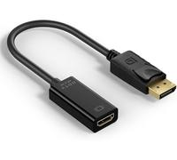 Vancle Adattatore da DisplayPort a HDMI, 4K Convertitore DP Maschio a Hdmi Femmina. Unidirezionale DisplayPort Computer a HDMI Monitor, Utilizzo PC to TV o Monitor Laptop, Desktop, PC, HDTV