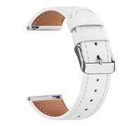 Vancle Cinturino di ricambio per Garmin Venu/Venu 2 Plus/Venu Sq/Venu Sq 2 Music Cinturino in pelle da uomo e donna, 20 mm, morbido e traspirante, per Garmin Venu Sq 2, bianco