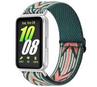 Vancle Cinturino elastico per Samsung Galaxy Fit 3 Donne Uomini Braccialetti Elastici Regolabili in Nylon Sportivo di Ricambio per Samsung Galaxy Fit 3 SM-R390, Freccia verde, Taglia unica