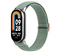 Vancle Cinturino Elastico per Xiaomi Mi Band 10/9 /8, Regolabile Cinturini Tessuto Nylon Braccialetti con Testa Metallica per Mi Smart per Band 8/9/10