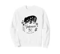 Vancouver BC Bear & Flowers Nature At Your Door Design Felpa
