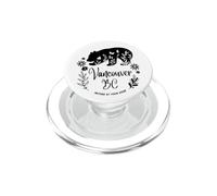 Vancouver BC Bear & Flowers Nature At Your Door Design PopSockets PopGrip per MagSafe