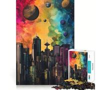 Vancouver,Canada - Puzzle da 1000 pezzi per adolescenti,stimola la mente,divertimento,zero spazi,incastro perfetto,piacevole svago per interni accoglienti (38x52cm)