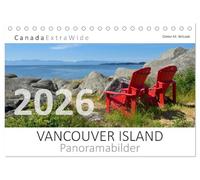 Vancouver Island Panoramabilder (Tischkalender 2026 DIN A5 quer), CALVENDO Monatskalender: Die wunderschönen, ausdrucksstarken und emotionalen ... und andere Outdoor-Enthusiasten ist.