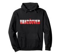 vancouver, orizzonte, città, dentro, vancouver, grassetto, lettere Felpa con Cappuccio