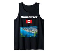 Vancouver Viaggio Souvenir Canada Amante della Città Bandiera Canadese Canotta