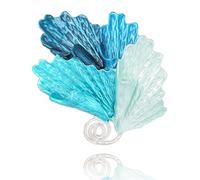 Vancy Utopia Spilla smaltata a forma di conchiglia elegante con onde oceaniche, spilla da donna, Metallo, Nessuna pietra preziosa