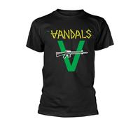Plastic Head The Vandals T Shirt Peace Thru Vandalism Band Logo Nuovo Ufficiale Uomo Size S