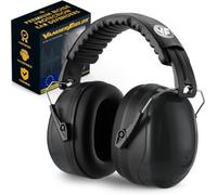 Vanderfields Cuffie antirumore per adulti - Nero Mezzanotte | Vanderfields - Cancellazione del rumore di 35 dB (2 kHz), morbidi cuscinetti auricolari e archetto regolabile