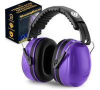 Vanderfields Cuffie antirumore per adulti - Viola Power | Vanderfields - Cancellazione del rumore di 35 dB (2 kHz), morbidi cuscinetti auricolari e archetto regolabile