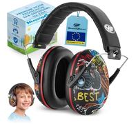 Vanderfields Paraorecchie antirumore per bambini - Monstertruck | Vanderfields - Attenuazione del rumore di 33 dB (2 kHz), morbidi cuscinetti auricolari e archetto regolabile