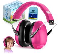 Vanderfields Paraorecchie antirumore per bambini - Rosa | Vanderfields - Attenuazione del rumore di 33 dB (2 kHz), morbidi cuscinetti auricolari e archetto regolabile