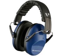 Vanderfields Premium - Cuffie di protezione acustica - Riduzione del rumore ad ampio spettro 33 dB a 2 K Hz - Cancellazione del rumore - Cuffie per bambini 3-12 - Blu marino