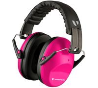 Vanderfields Premium cuffie di protezione acustica - Riduzione del rumore ad ampio spettro 33 dB a 2K Hz - Cuffie antirumore - Adulti + Adolescenti - Rosa