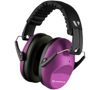 Vanderfields Premium Cuffie di Protezione Auricolare - Riduzione del Rumore ad Ampio Spettro 33,2 dB a 2 K Hz Cancellazione del Rumore - Cuffie per Bambini 3-12 - Viola Potenza