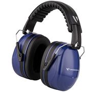 Vanderfields Premium Cuffie di Protezione per l'Udito - Cuffie Antirumore ad Ampio Spettro con Riduzione del Suono 36,1 dB a 2 K Hz - Adulti + Adolescenti - Blu Marino