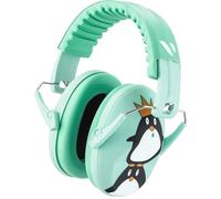 Vanderfields Premium Cuffie di Protezione per l'Udito - Riduzione del Rumore ad Ampio Spettro 33,2 dB a 2 K Hz Cancellazione del Rumore - Cuffie per Bambini 3-12 - Pinguino