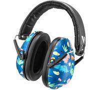 Vanderfields Premium Cuffie di Protezione per l'Udito - Riduzione del Rumore ad Ampio Spettro 34,4 dB a 2 KHz Cancellazione del Rumore - Cuffie per Bambini 3-12 - Dinosaur Club