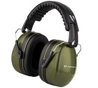Vanderfields Premium Cuffie di Protezione per l'Udito - Riduzione del Rumore ad Ampio Spettro 36,1dB a 2K Hz - Cuffie Antirumore - Adulti + Adolescenti - Verde Militare